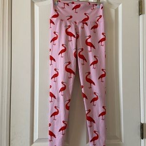 Unique Pink Dodo bird Workout Leggings